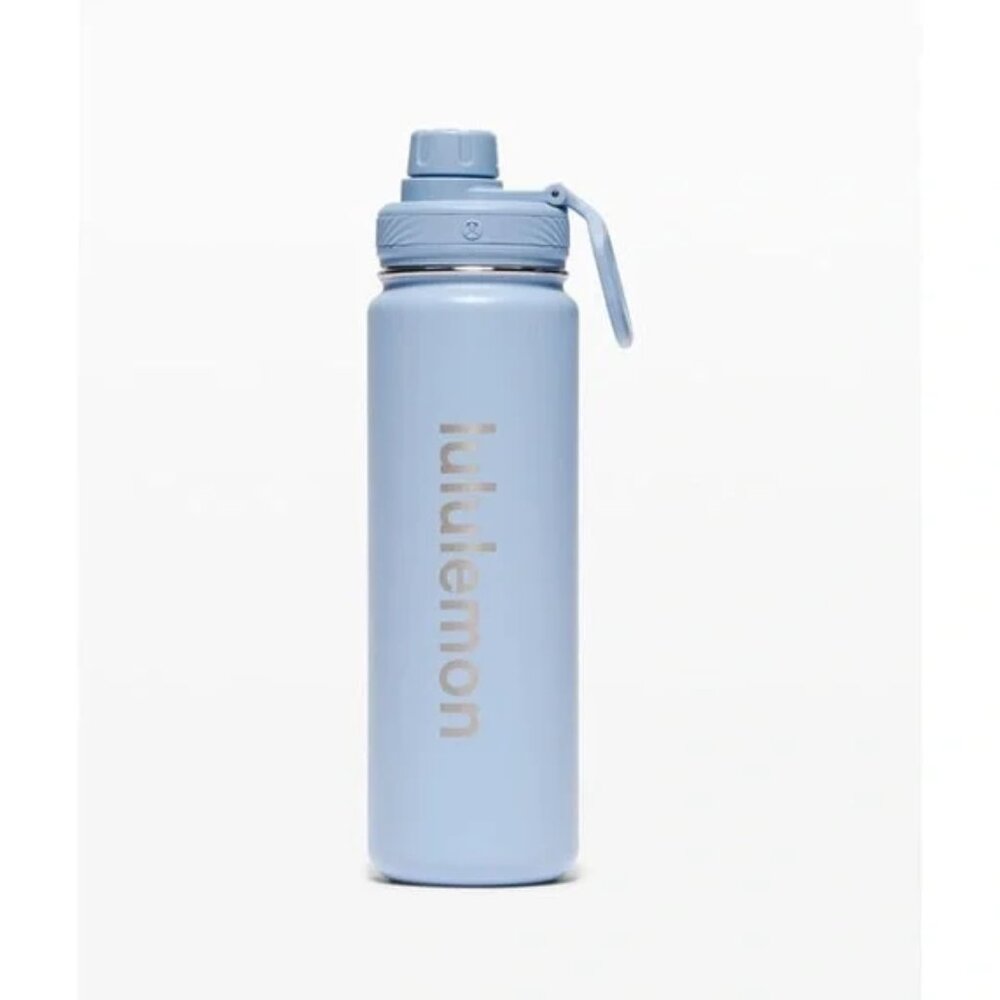Lululemon Back to Life Sport Water Bottle 24oz Blue Linen